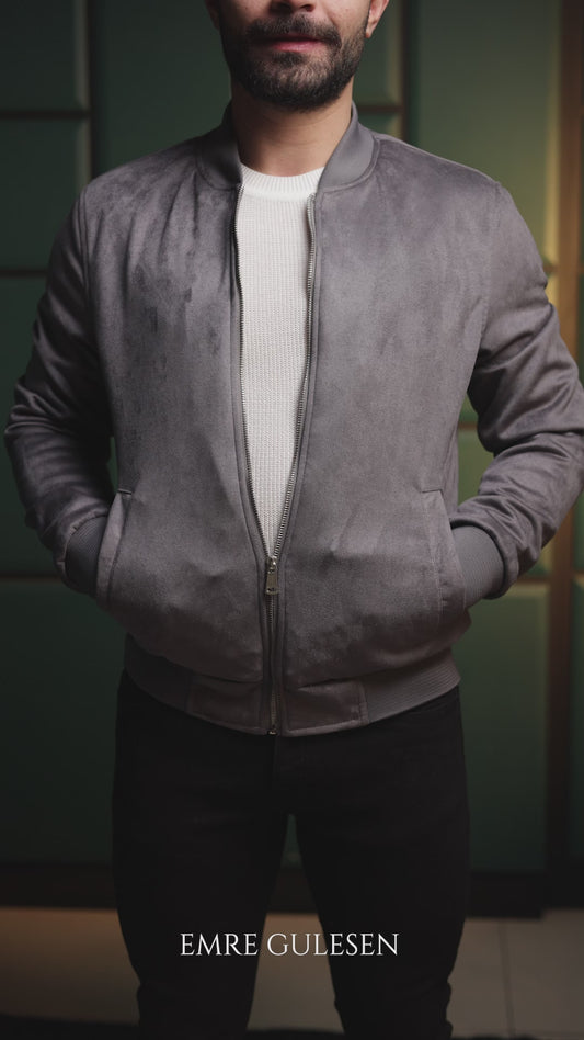 Steel Wave Slim Fit Spring Nubuck Coat