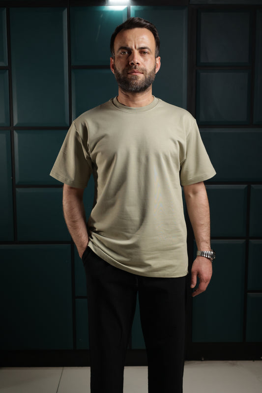BoldFlex Oversize Basic T-Shirt – Thick Cotton Texture